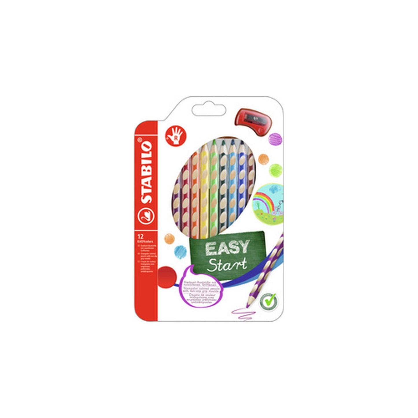 STABILO Crayon de couleur EASYcolors R, étui de 12
