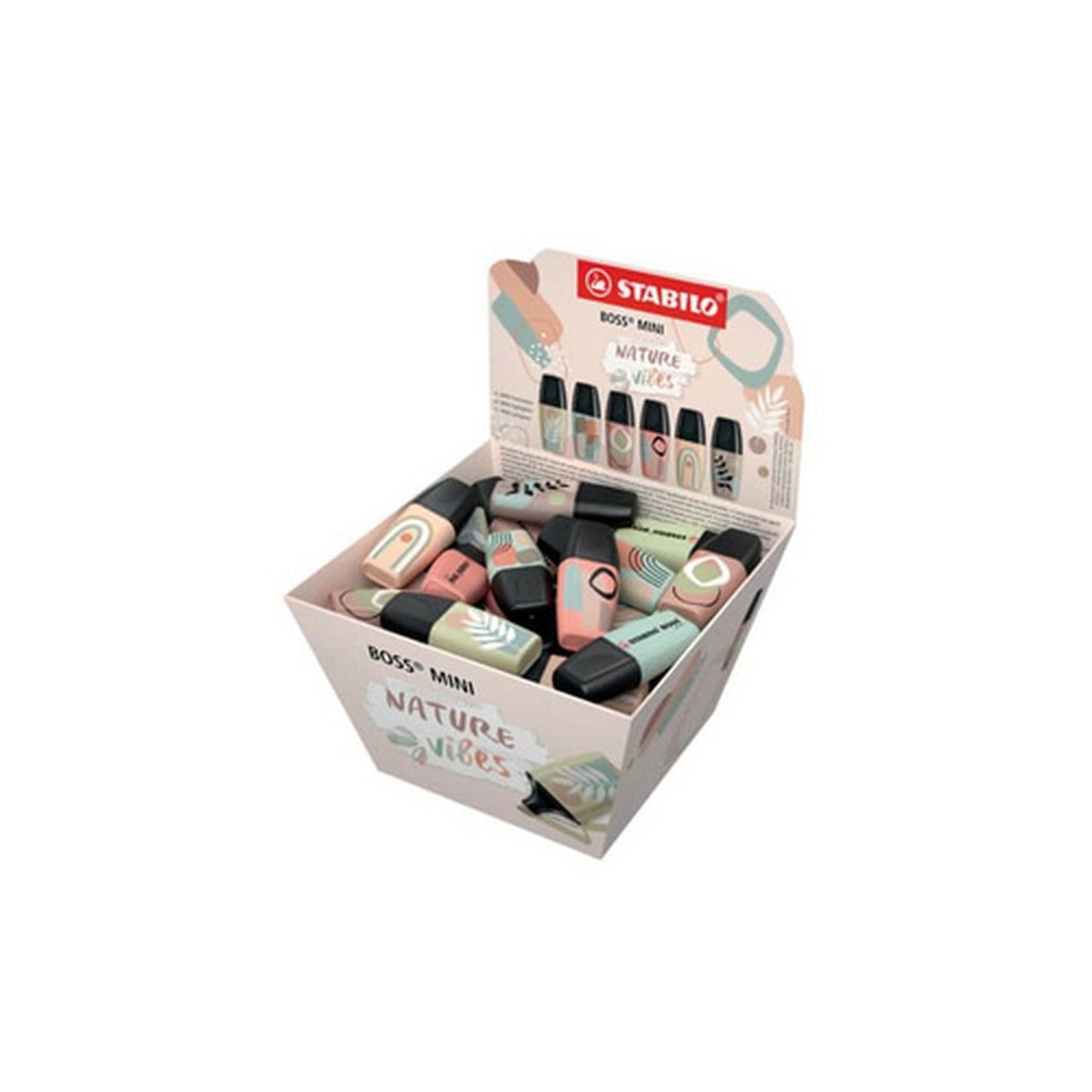 STABILO Surligneur BOSS MINI Naturevibes, présentoir de 50
