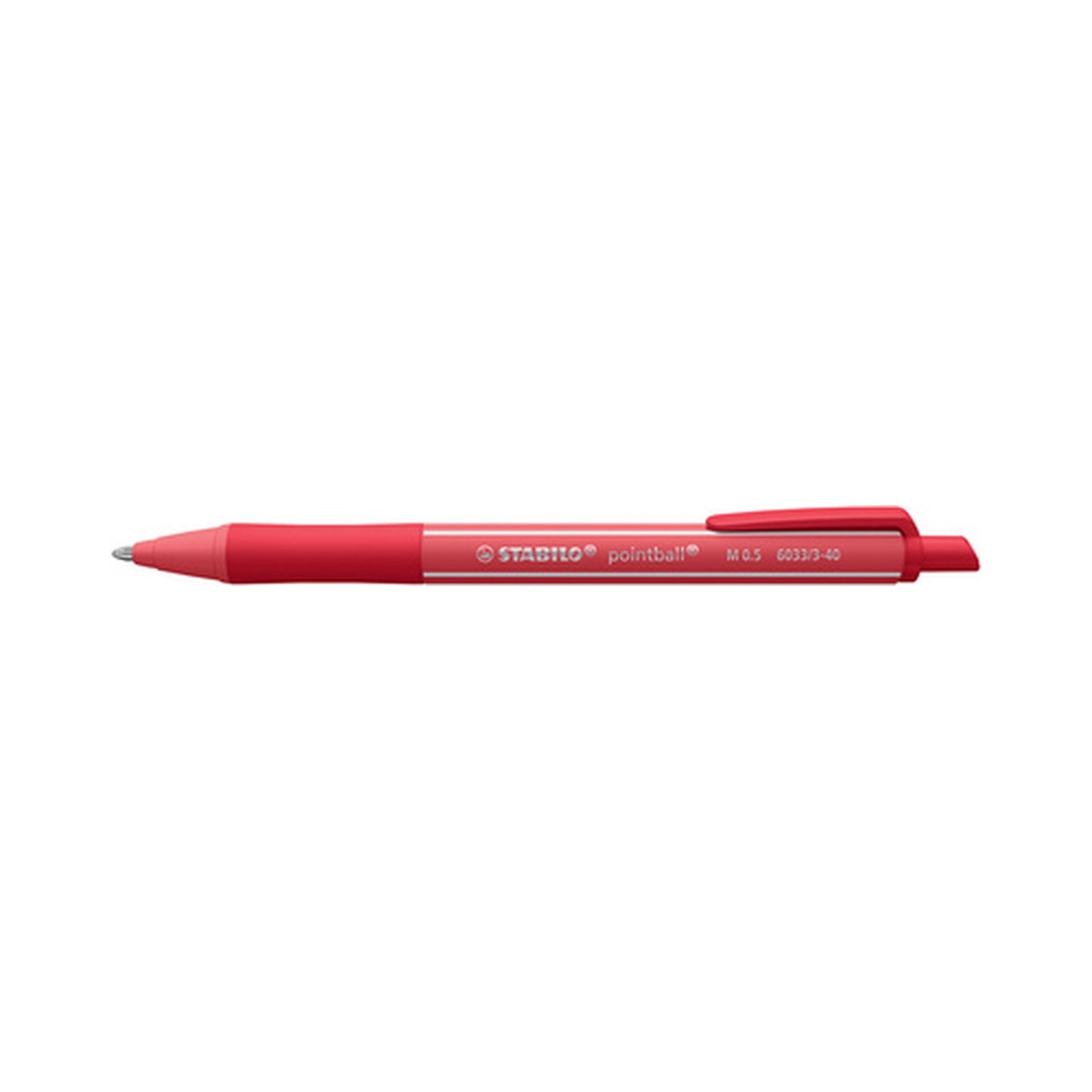 STABILO Stylo à bille rétractable pointball colorful, rouge