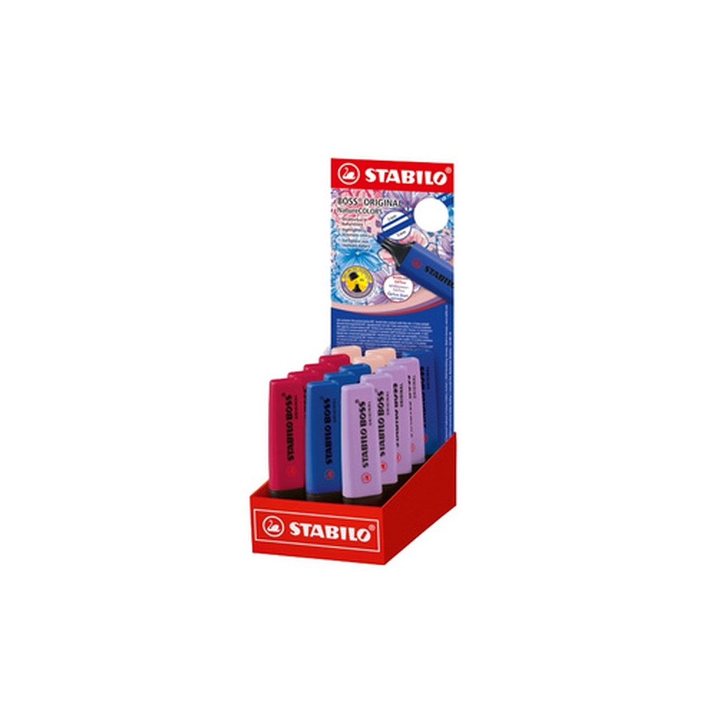 STABILO Surligneur BOSS ORIGINAL NatureCOLORS, 15 pièces