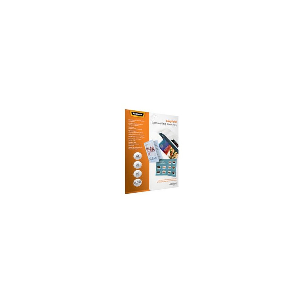 Fellowes Pochette de plastification, avec pli, A4, 160