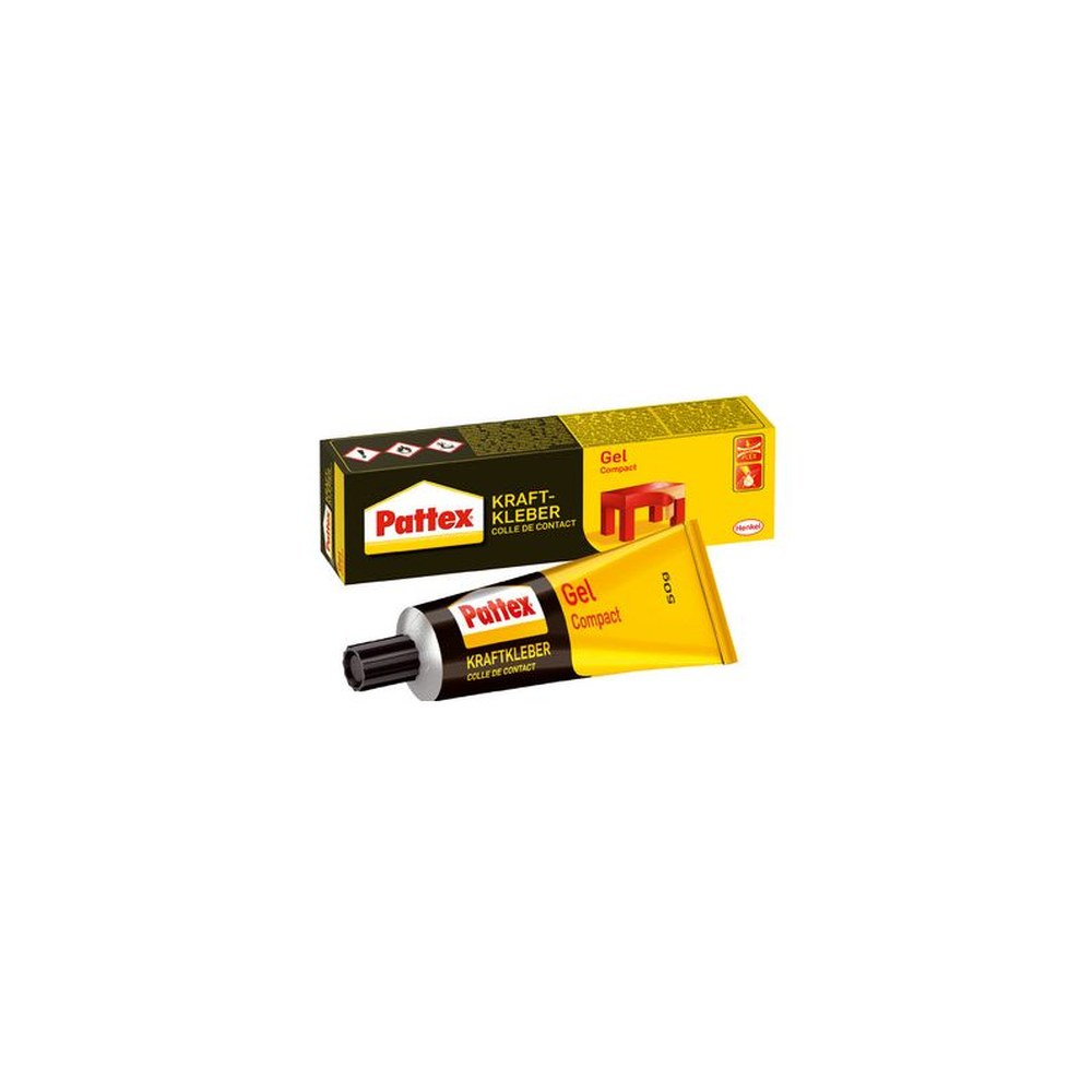 Pattex Colle de contact Compact Gel, avec solvant, tube de
