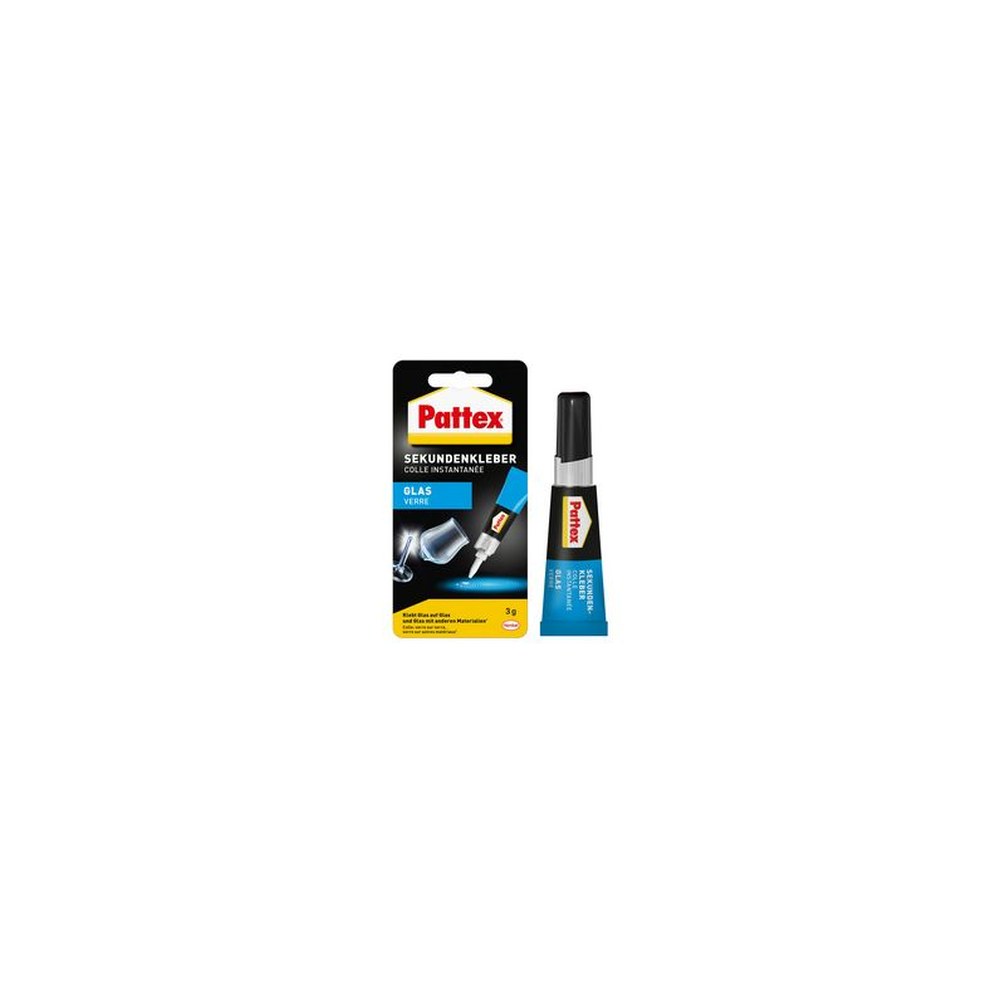 Pattex Colle instantanée liquide pour verre, tube de 3 g
