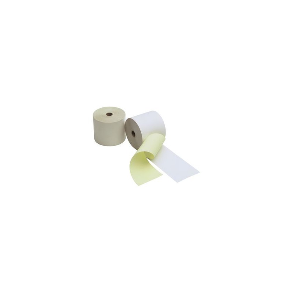 Kores Rouleau de caisse, 2 couches blanc/jaune, 57 mm x 25 m x5