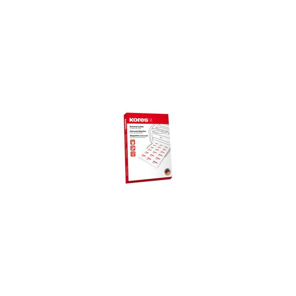 Kores Étiquette universelle, 97 x 67,7 mm, blanc