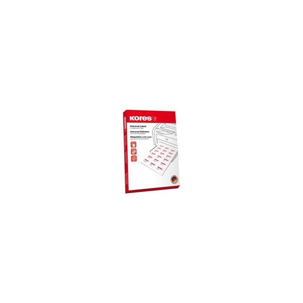 Kores Etiquette universelle, 70 x 42,3 mm, vert