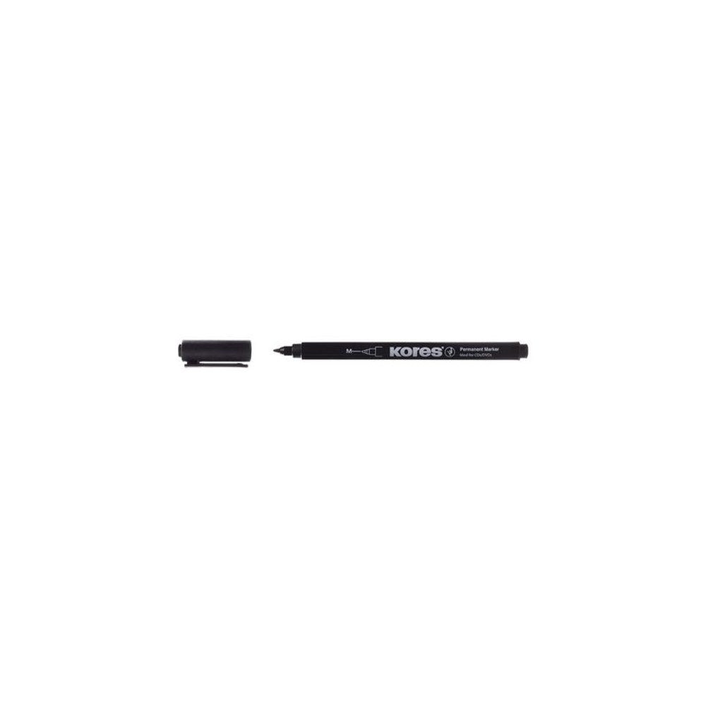 Kores Marqueur permanent "K MARKER FINE", M, noir