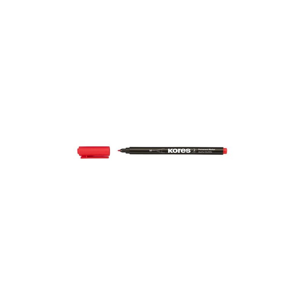 Kores Marqueur permanent "K MARKER FINE", M, rouge