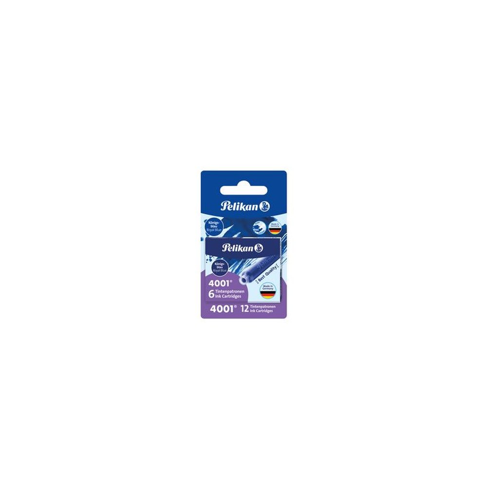 Pelikan Cartouches d'encre 4001 TP/6, bleu royal