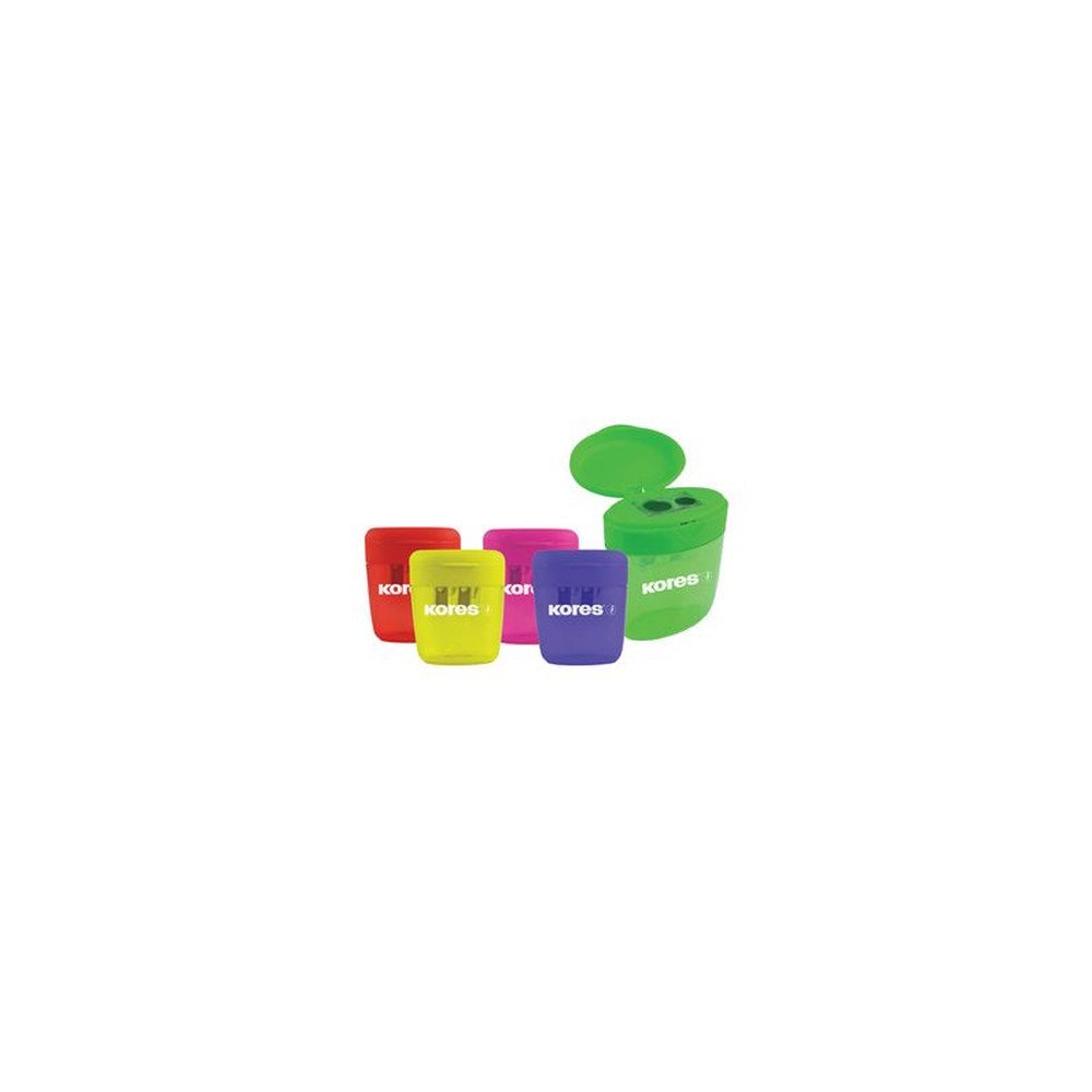 Kores Taille-crayons double DEPOSITO, assorti