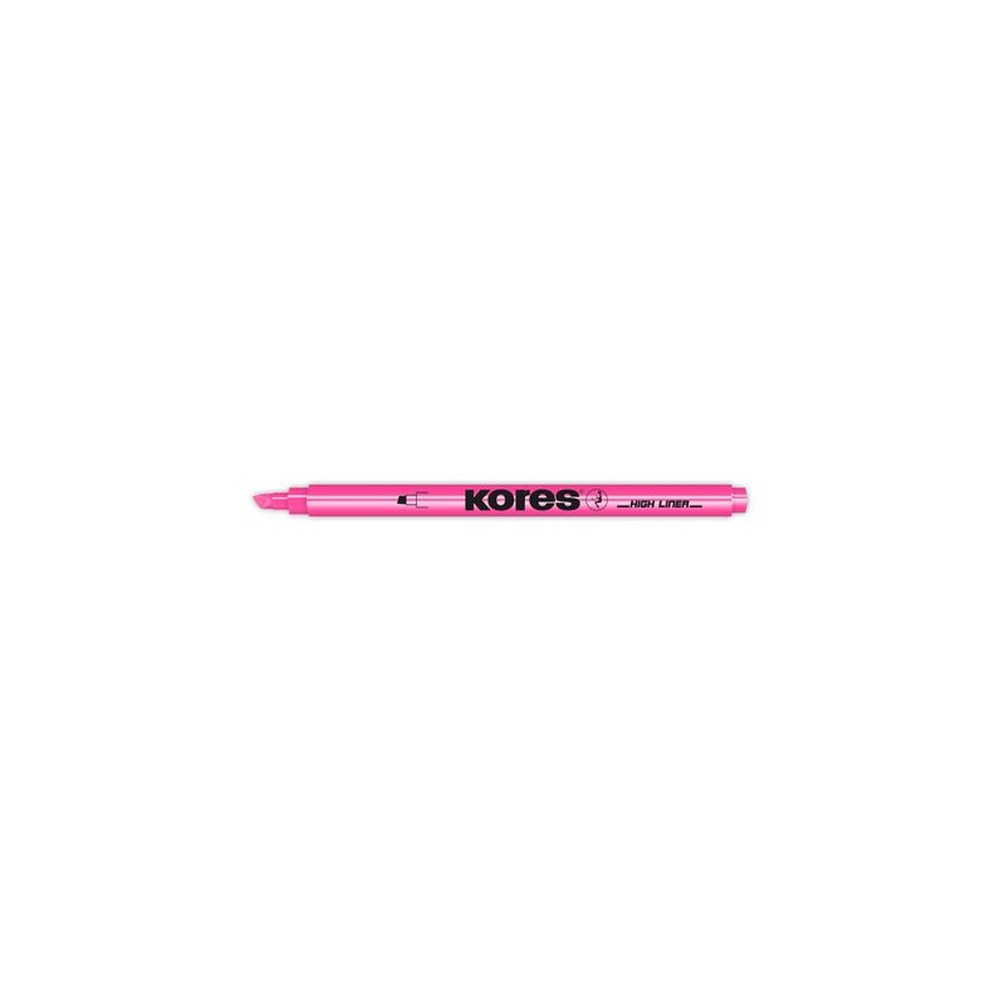 Kores Surligneur, pointe biseautée: 0,5 - 3,5 mm, rose