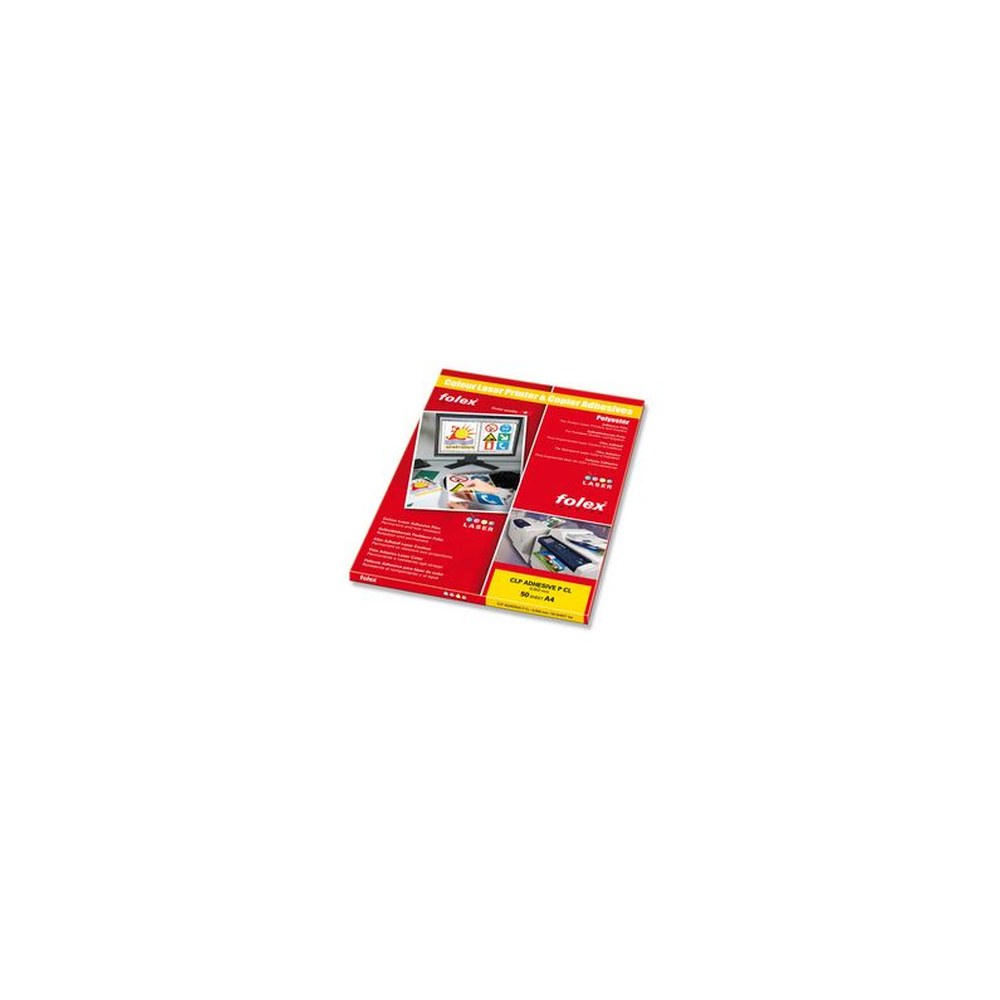 FOLEX Film laser couleur, A4, autocollant, transparent