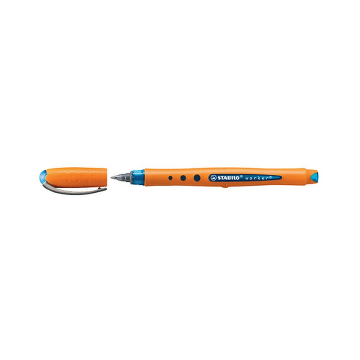 STABILO Stylo roller worker fine, bleu