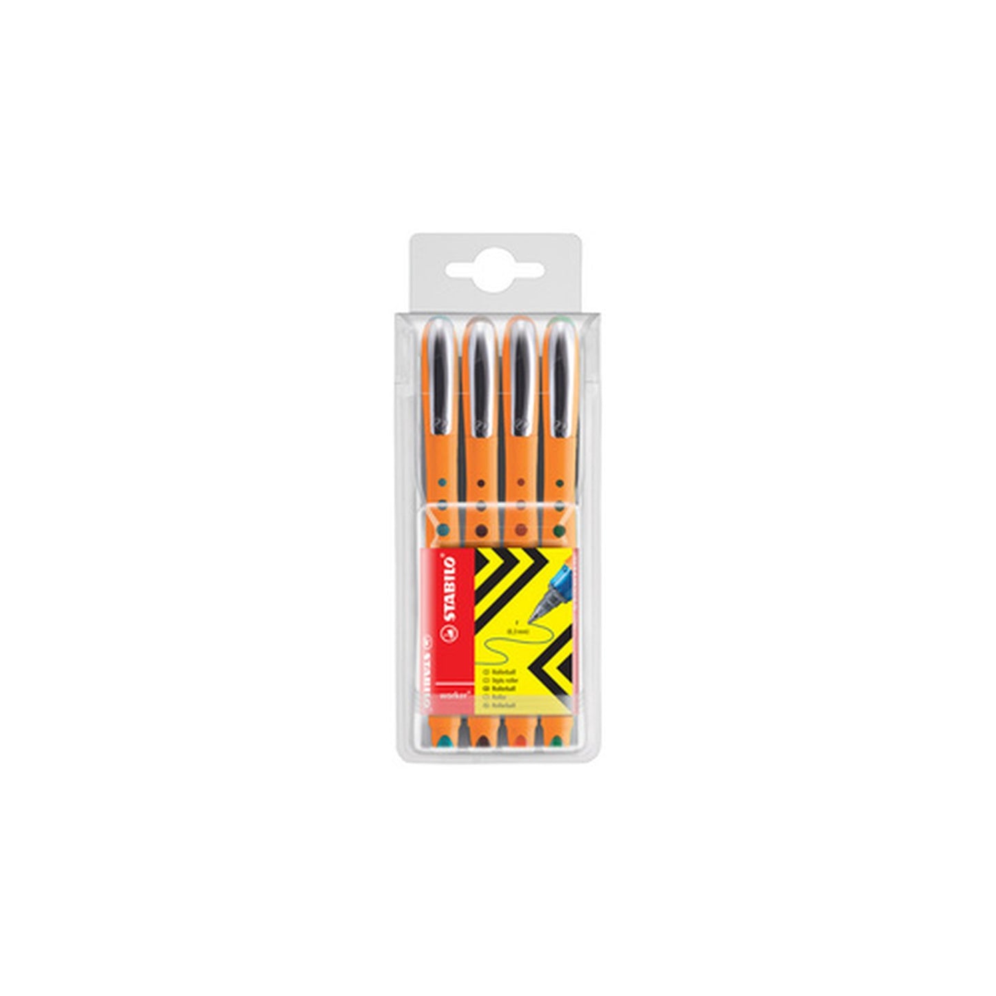 STABILO Stylo roller worker fine, étui de 4