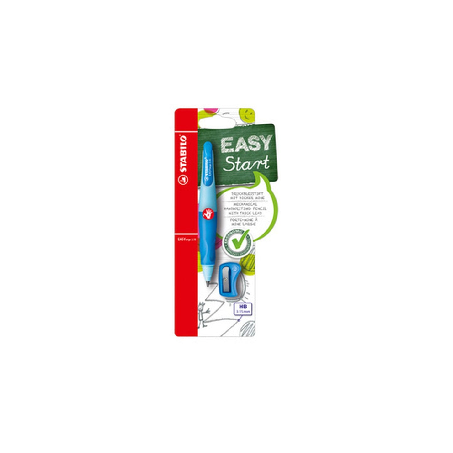 STABILO Porte-mines d'apprentissage easYergo 3.15, bleu