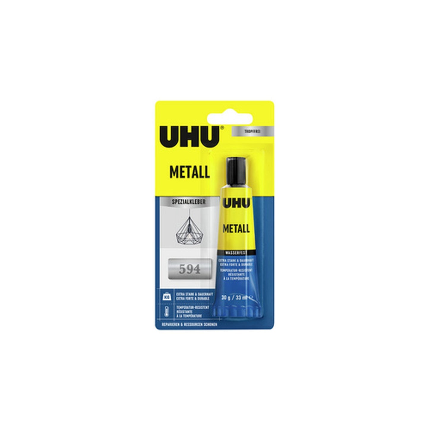 UHU Colle spéciale pour métaux, tube de 30 g
