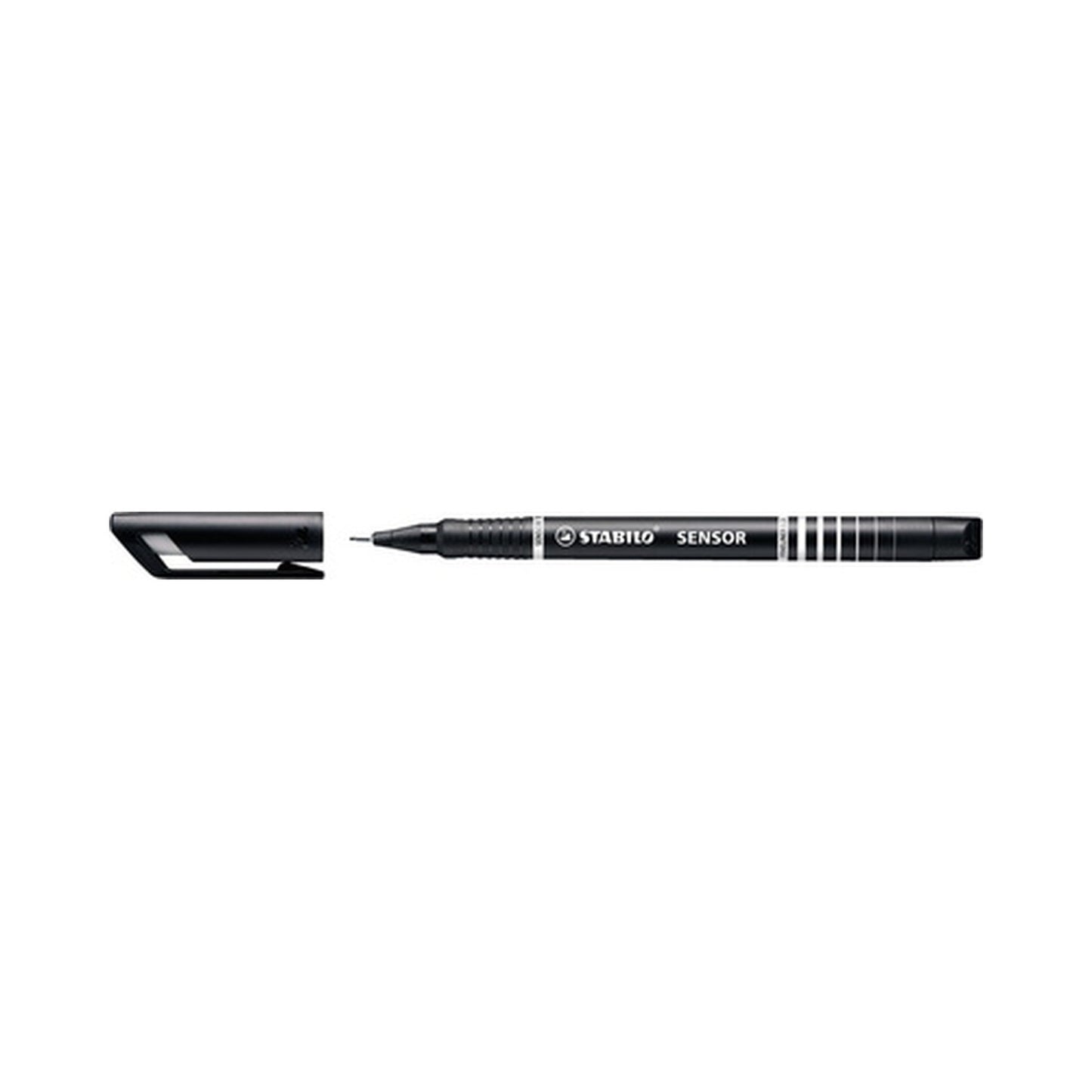 STABILO Feutre à pointe fine sensor F, tracé: 0,3 mm, noir