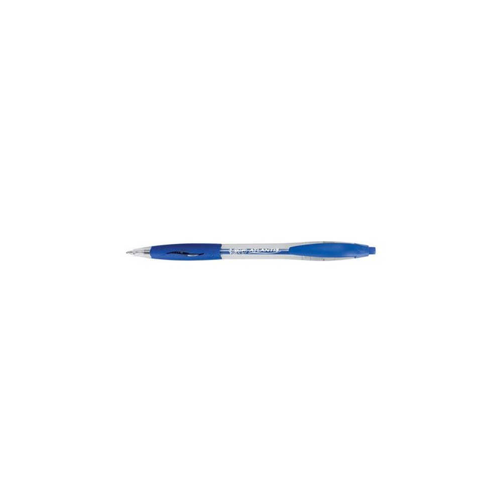 BIC Stylo à bille rétractable Atlantis Classic, bleu