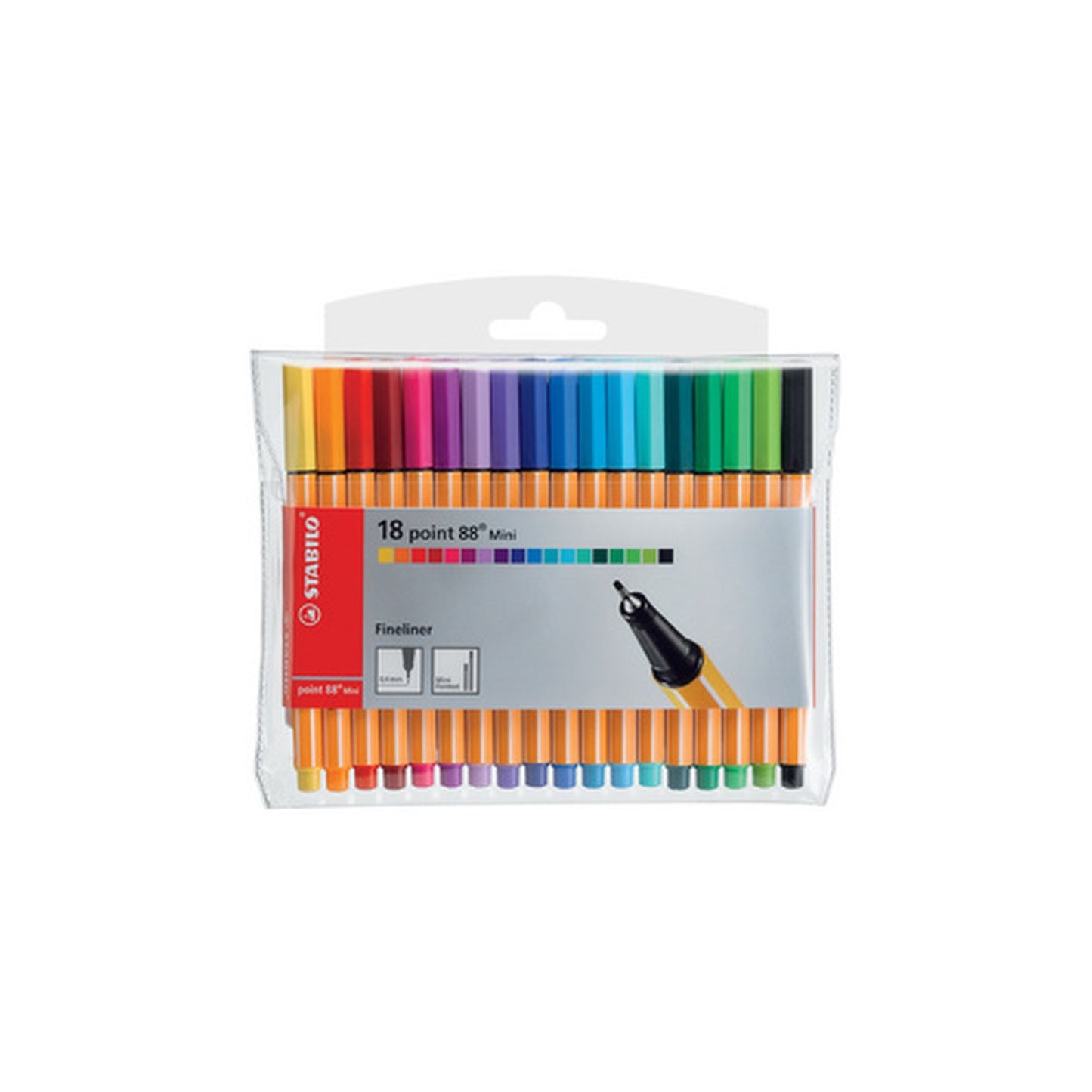 STABILO Feutre à pointe fine point 88 mini, étui plastique