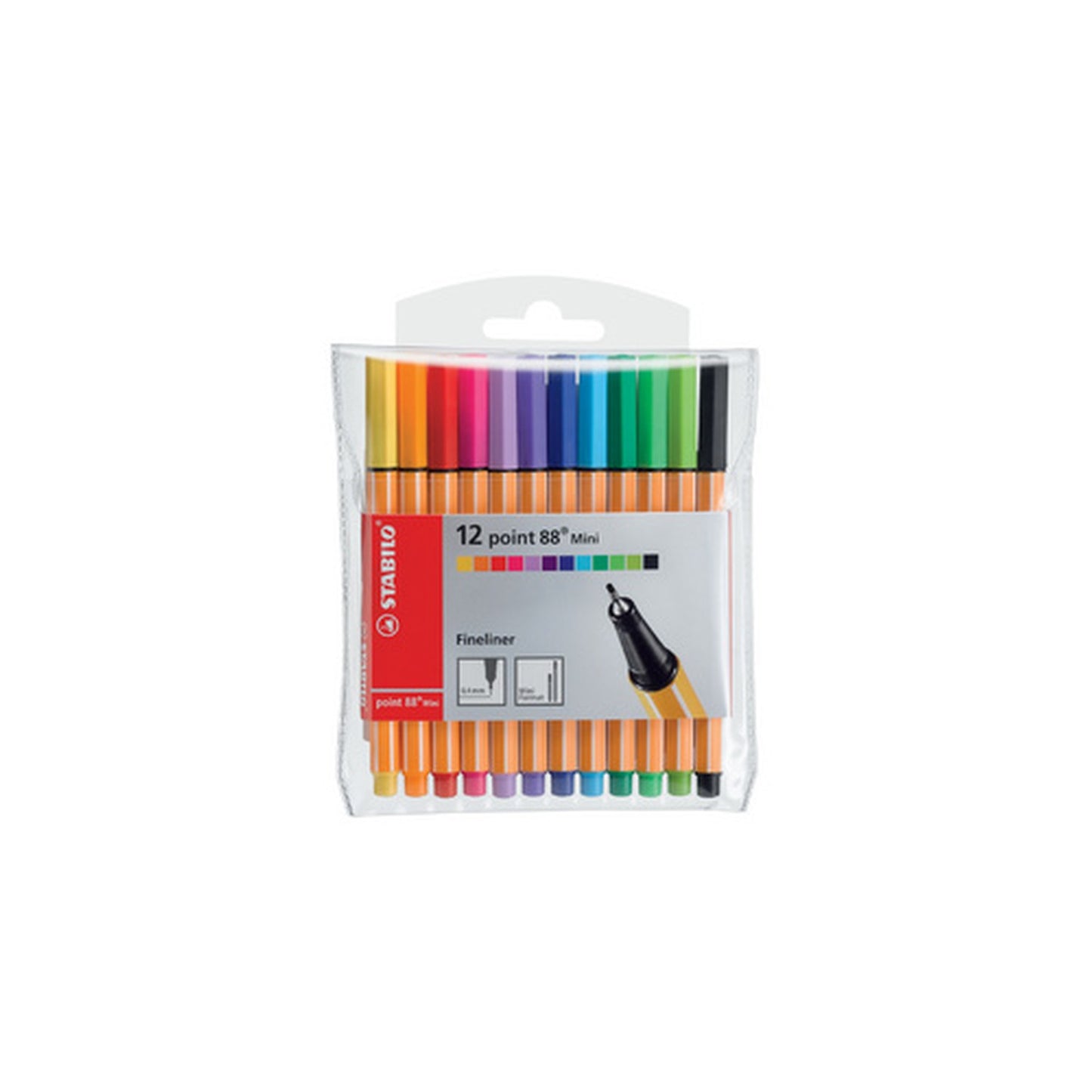 STABILO Feutre à pointe fine point 88 mini, étui plastique
