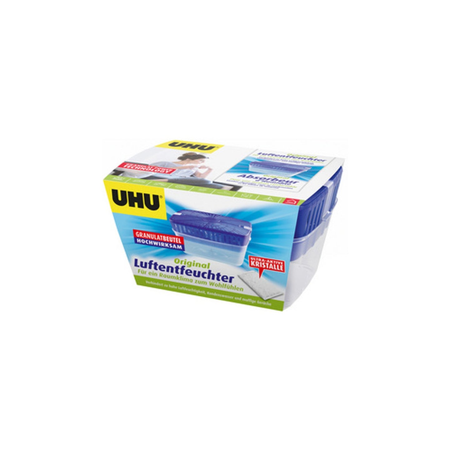UHU Déshumidificateur, pour les pièces jusqu'à 80 m3,