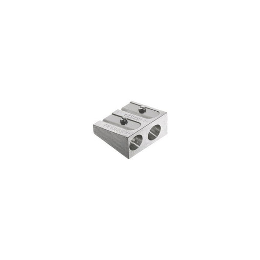 FABER-CASTELL Taille-crayon 2 trous en métal, argent
