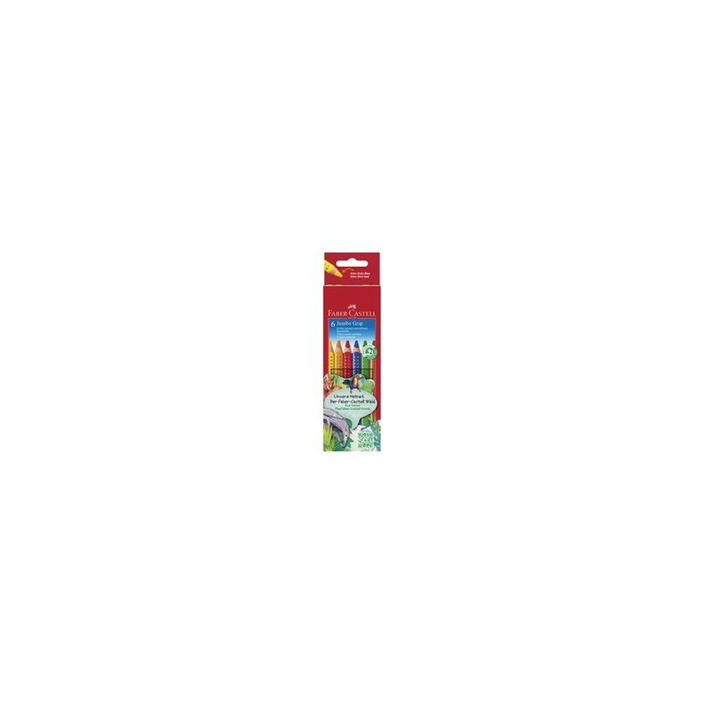 FABER-CASTELL Crayons de couleur JUMBO GRIP, étui en carton