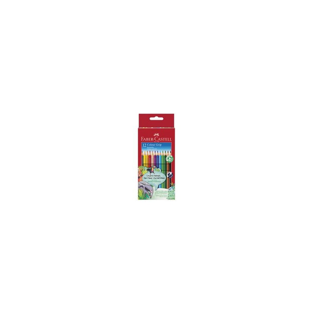 FABER-CASTELL Crayons de couleur Colour GRIP, étui de 12
