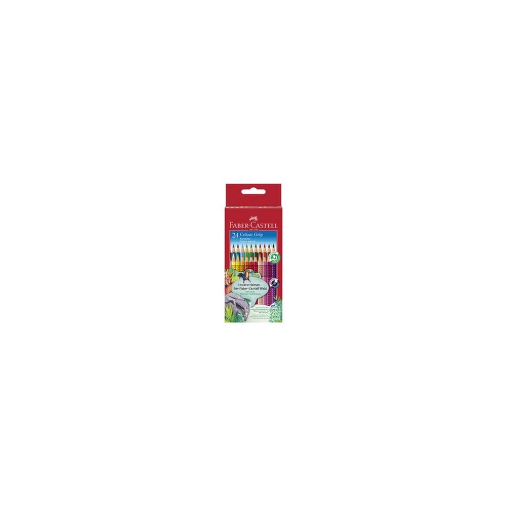 FABER-CASTELL Crayons de couleur Colour GRIP, étui de 24