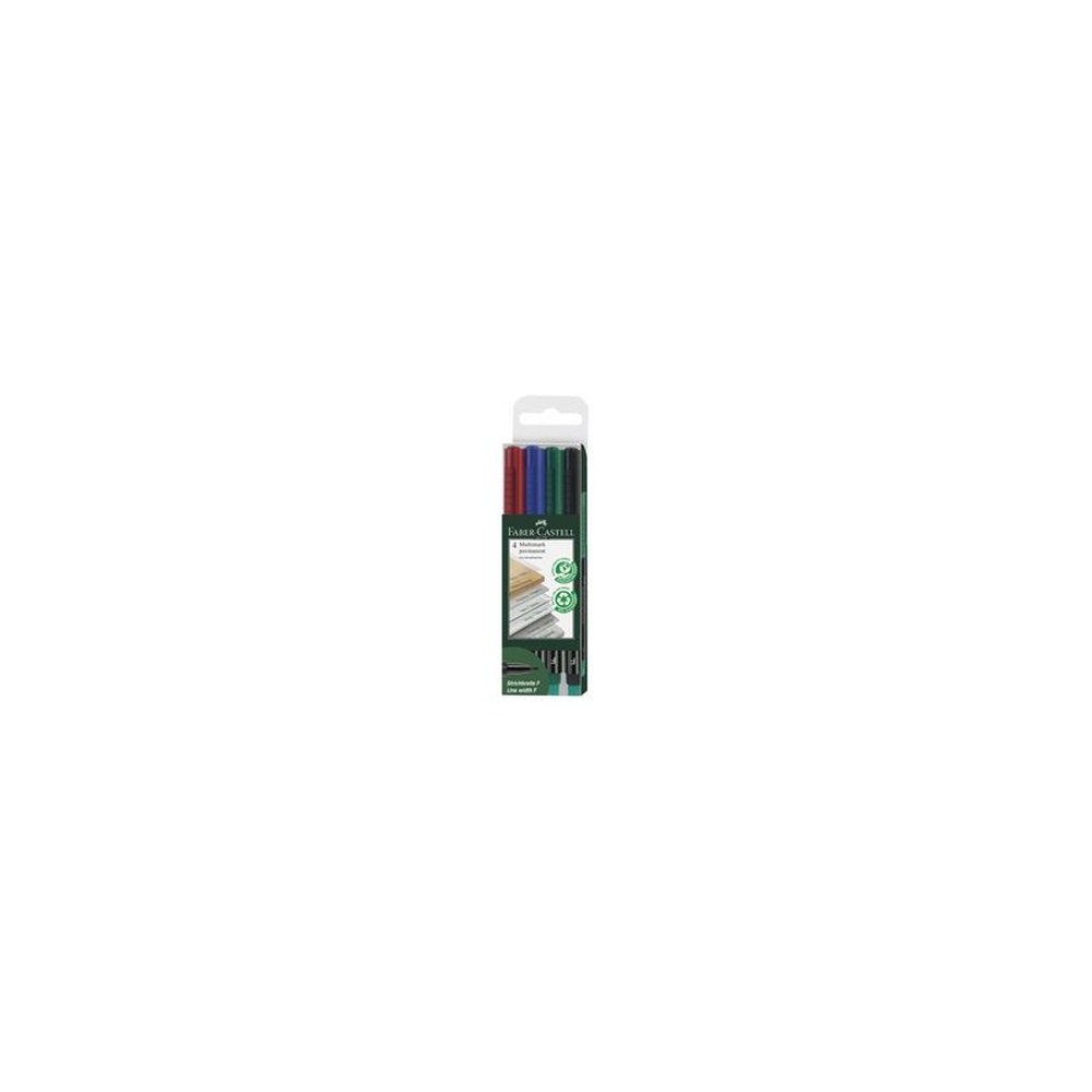 FABER-CASTELL Marqueur permanent MULTIMARK M, étui de 4