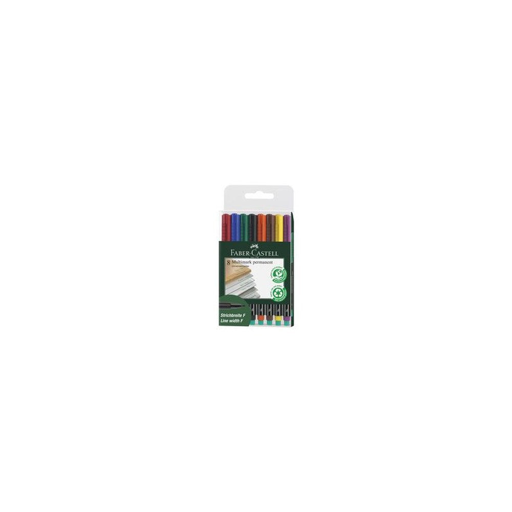 FABER-CASTELL Marqueur permanent MULTIMARK M, étui de 8