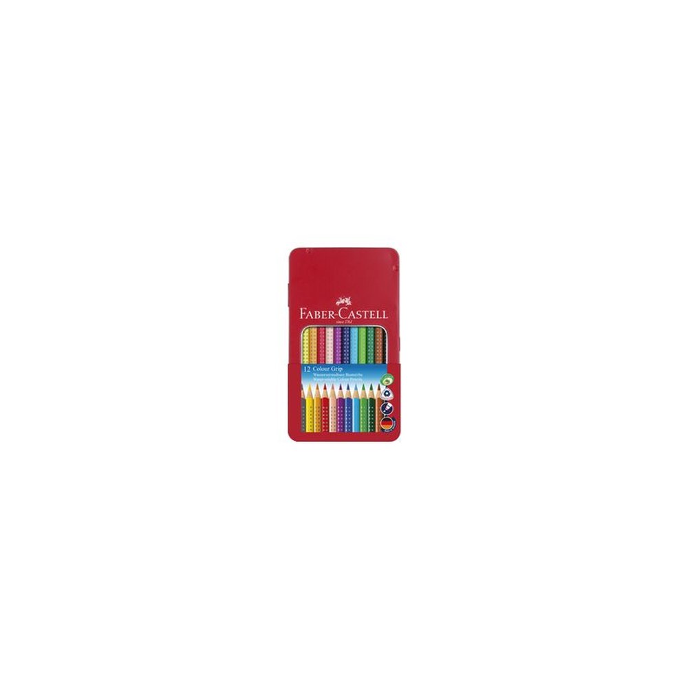 FABER-CASTELL Crayon de couleur Colour GRIP, étui de 12