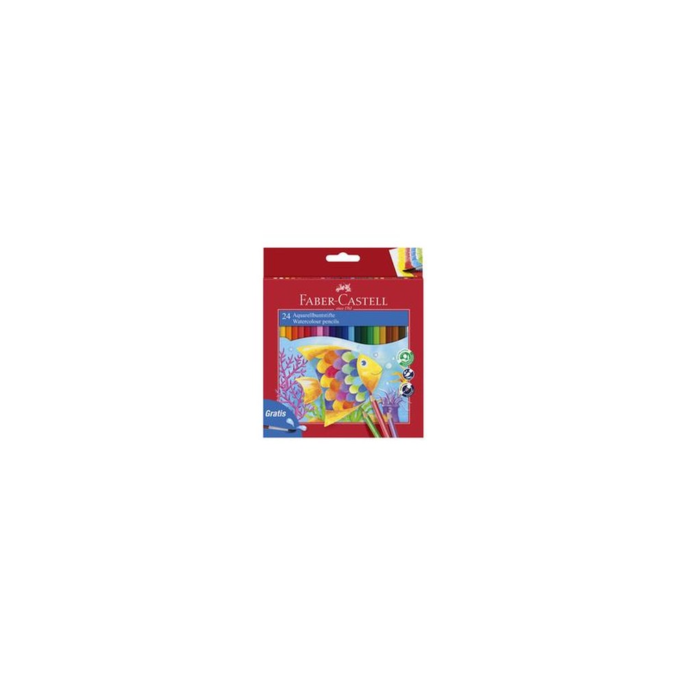 FABER-CASTELL Crayons couleur KINDER-AQUARELLE, étui carton