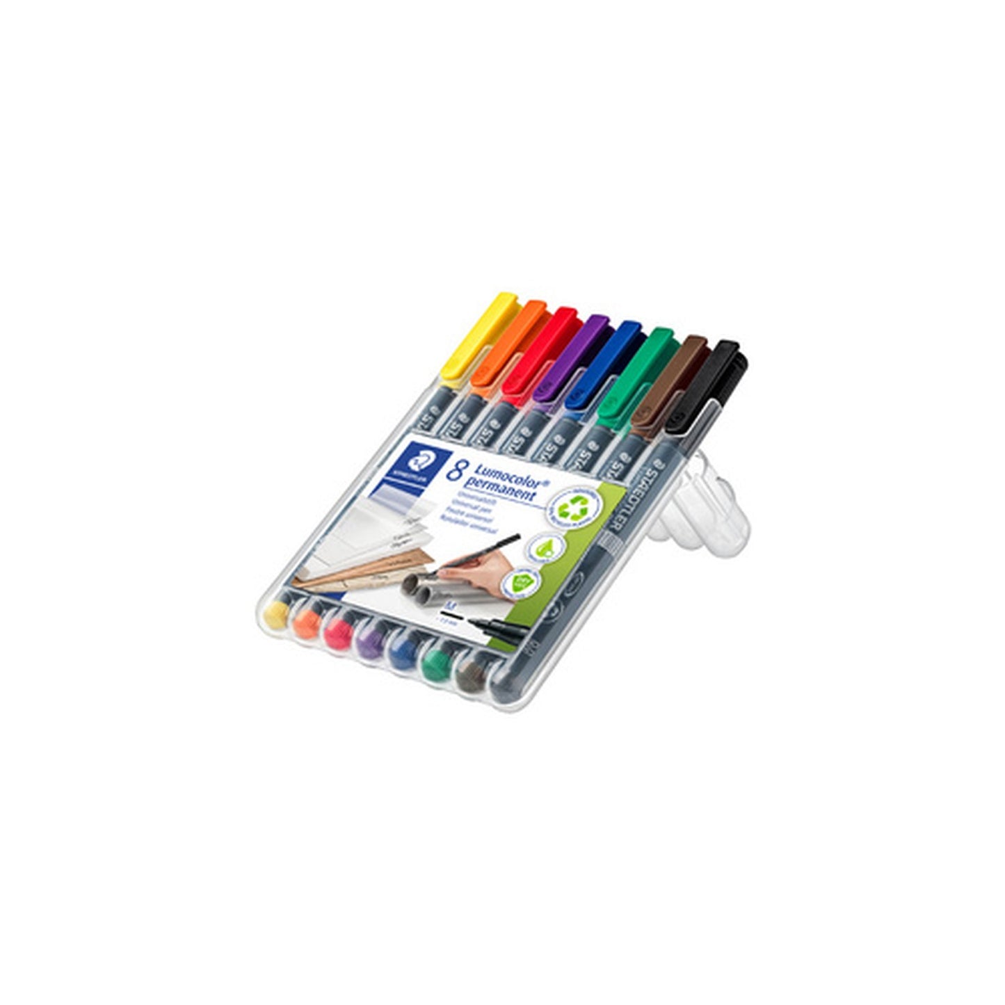 STAEDTLER Marqueur permanent 317M Lumocolor, étui de 8