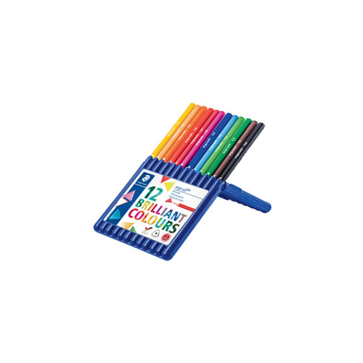 STAEDTLER Crayon de couleur ergosoft triangulaire,étui de 12