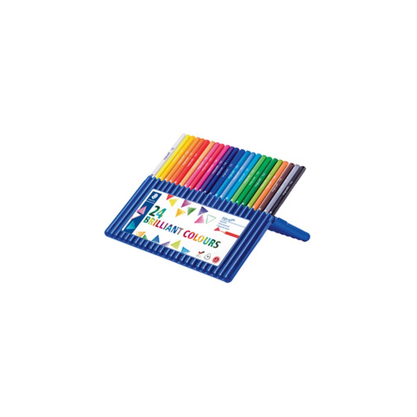 STAEDTLER Crayon de couleur ergosoft triangulaire,étui de 24