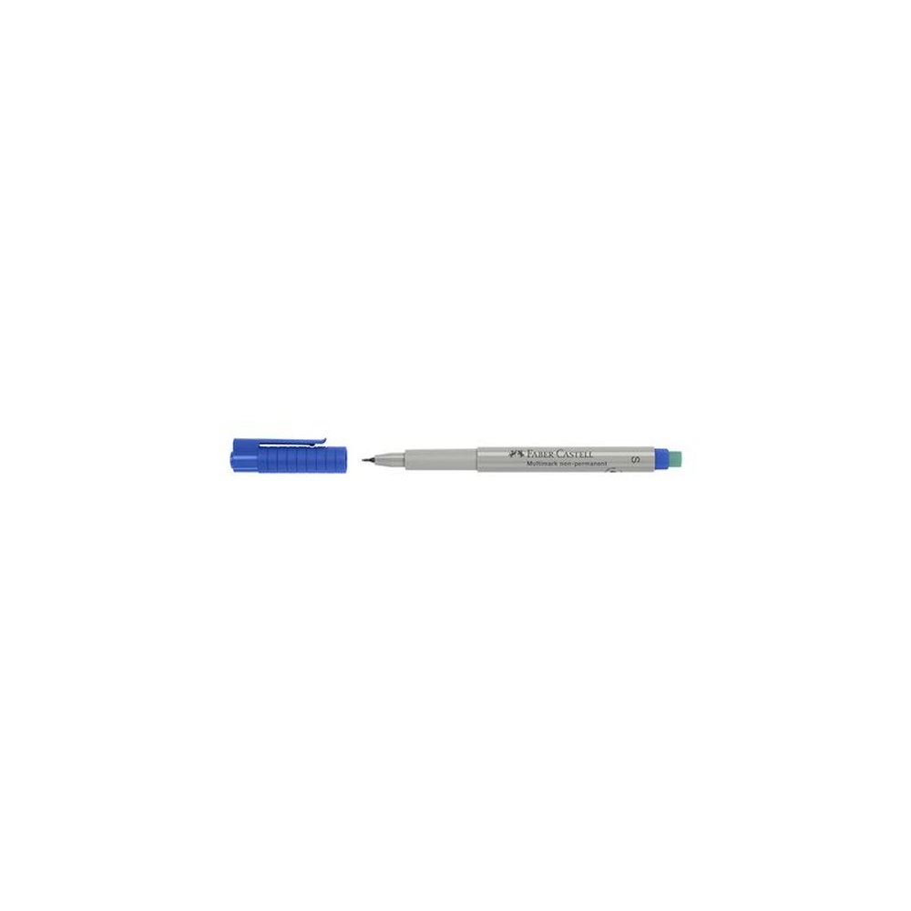 FABER-CASTELL Marqueur NonPermanent MULTIMARK S, bleu