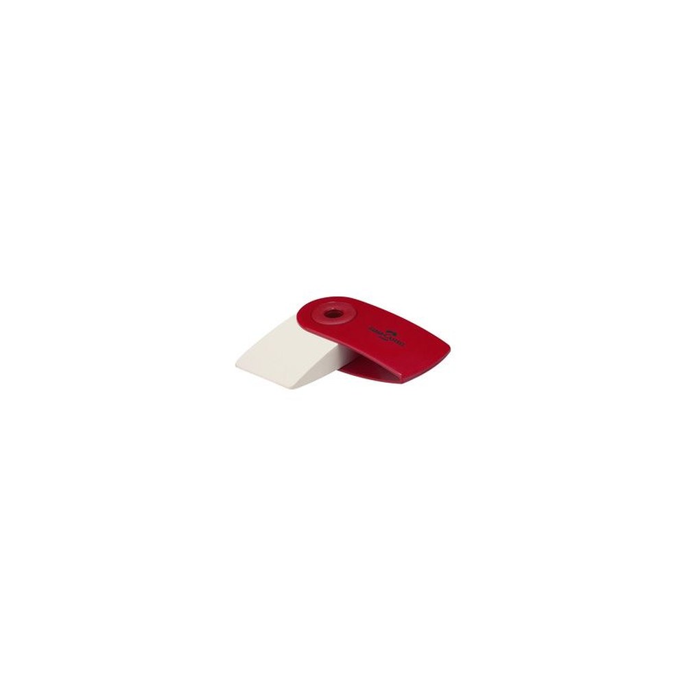 FABER-CASTELL Gomme en plastique "SLEEVE MINI", rouge / bleu x24