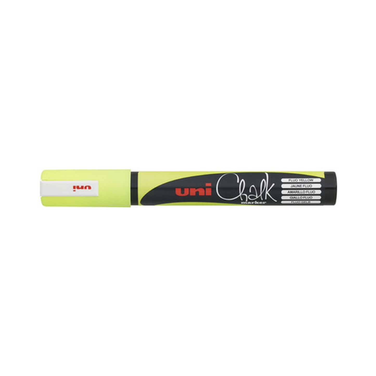 uni-ball Marqueur craie Chalk marker PWE5M, jaune fluo