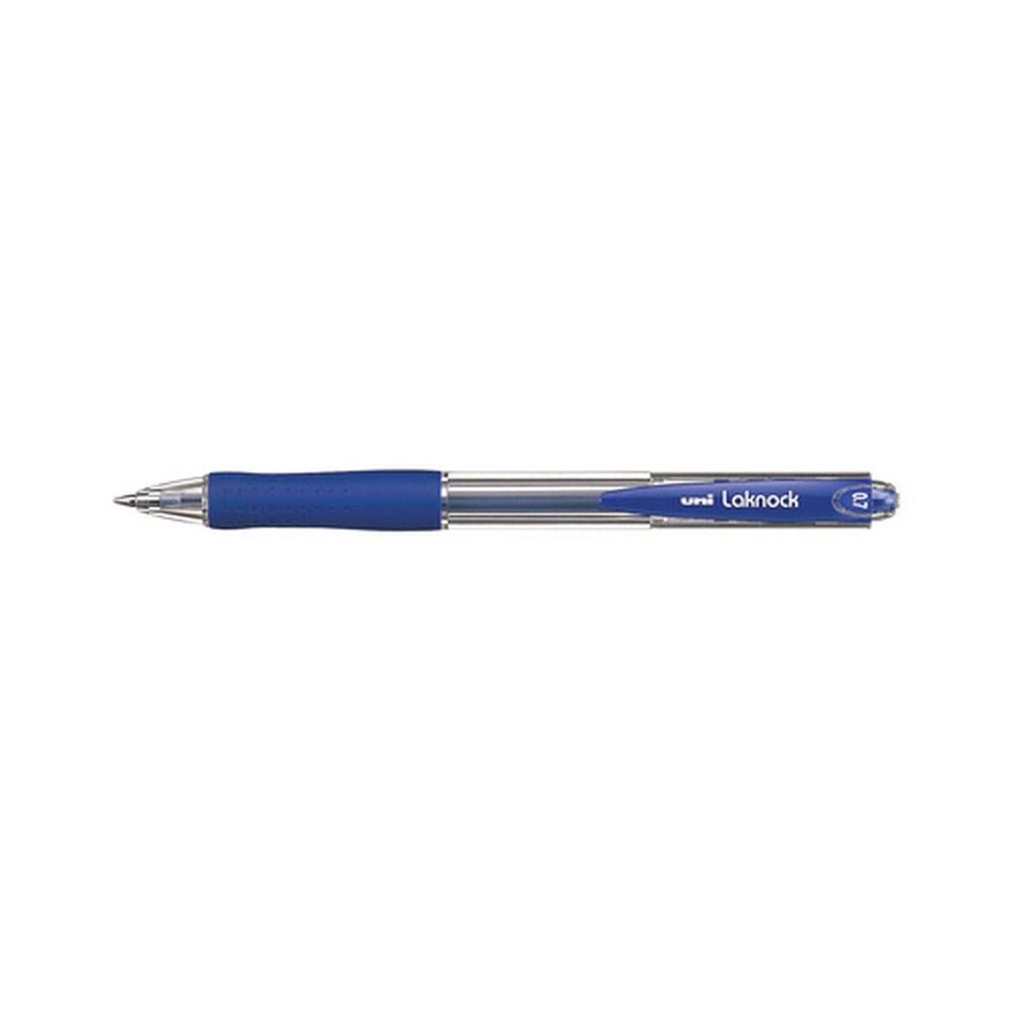 uni-ball Stylo bille rétractable Laknock, large, bleu