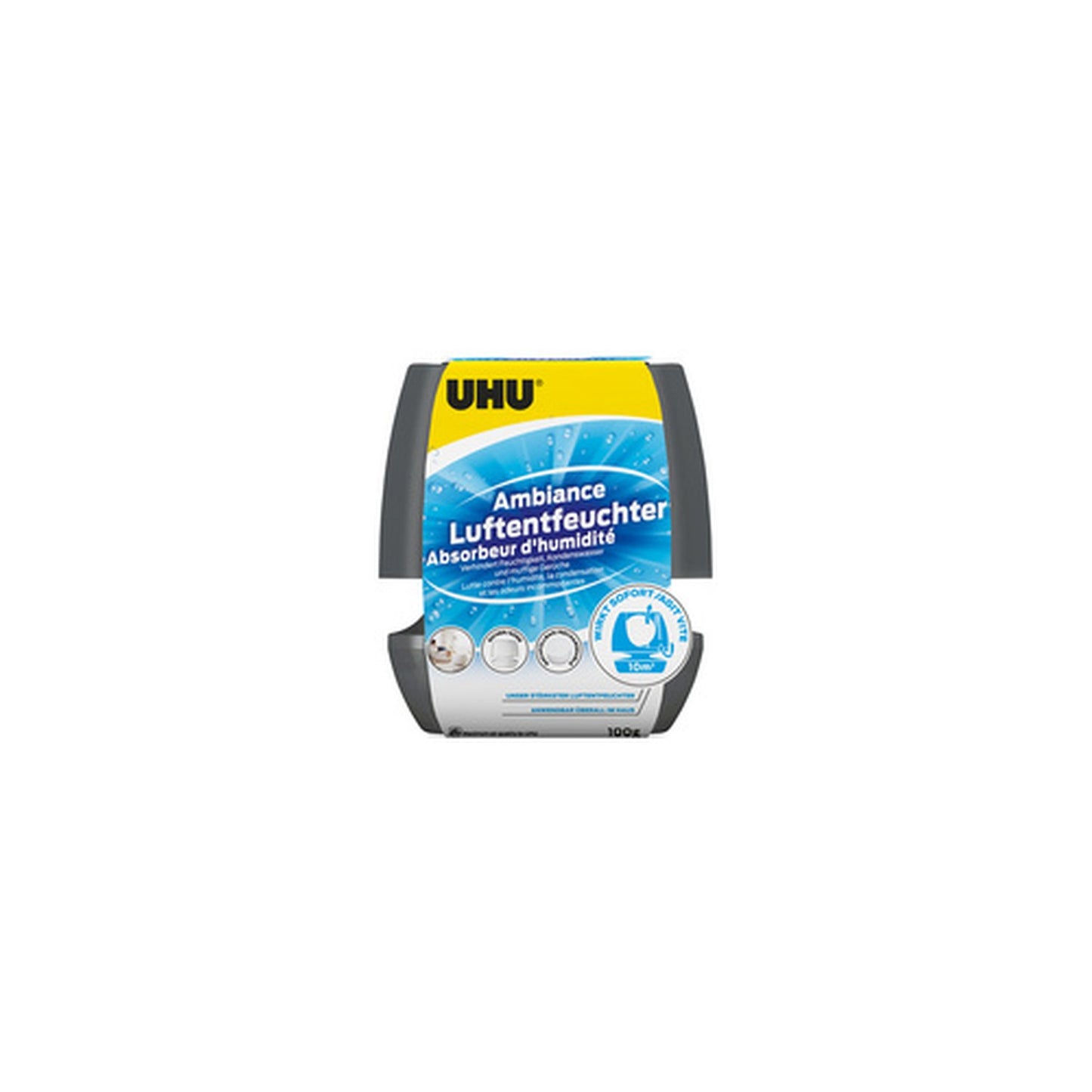 UHU Absorbeur d'humidité Ambiance, 100 g, anthracite