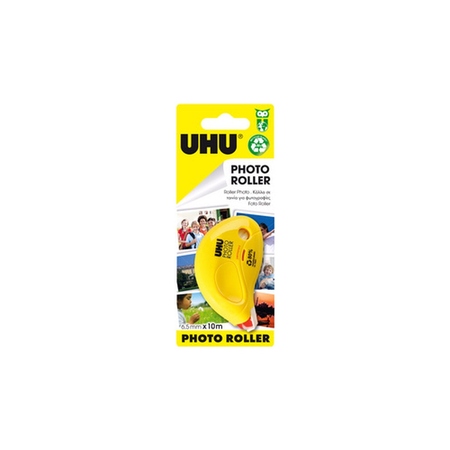 UHU Roller de colle photo roller, (l)6,5 mm x (L)9,5 m