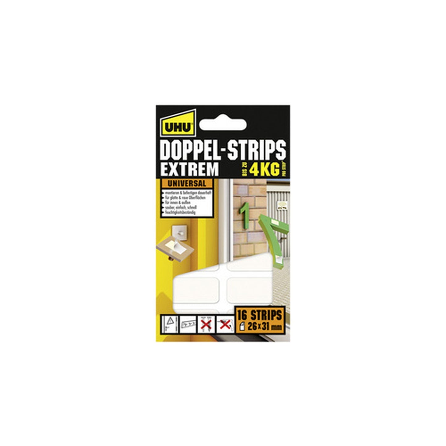 UHU Pastilles adhésives de montage EXTREM, double face,