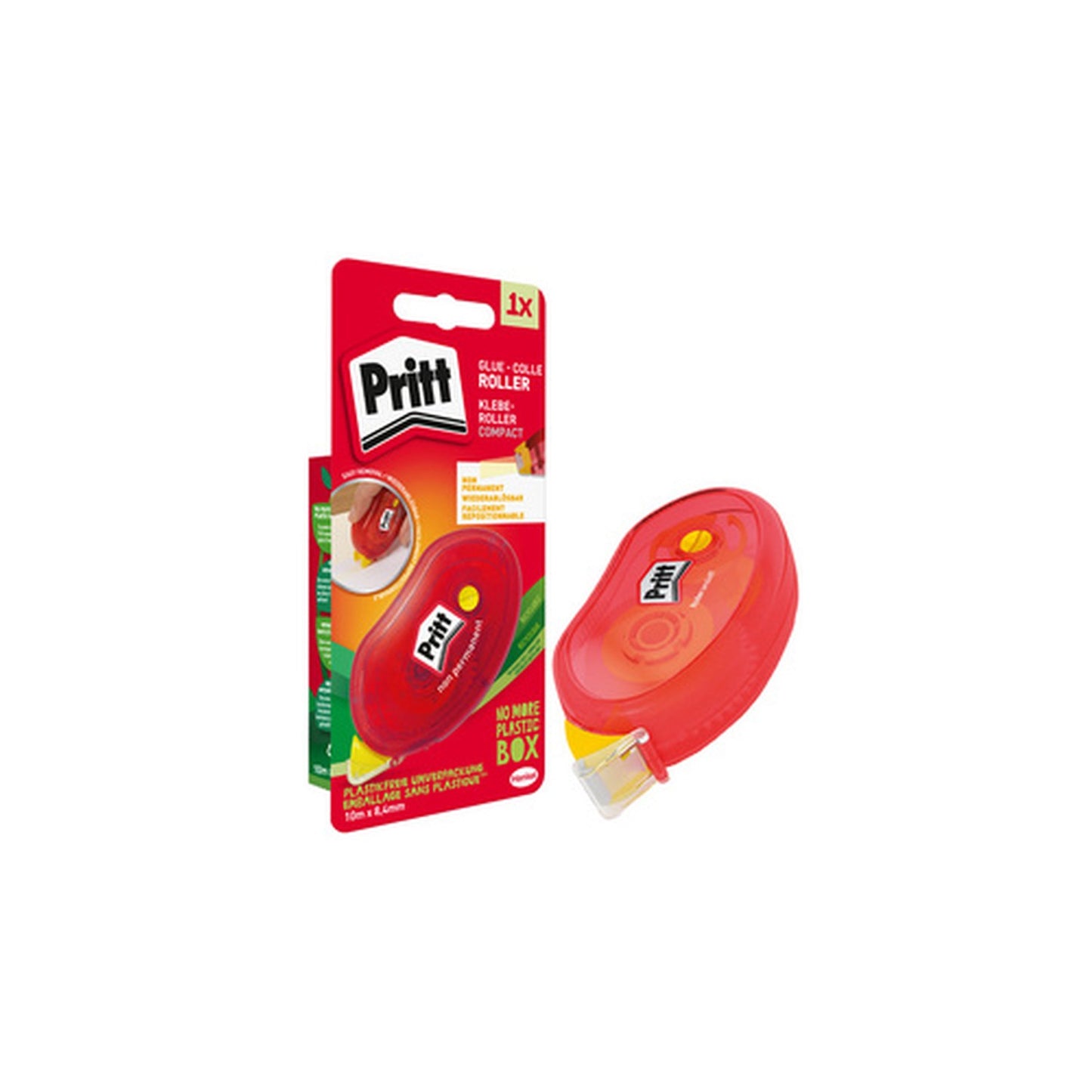 Pritt Roller de colle Compact, repositionnable, blister