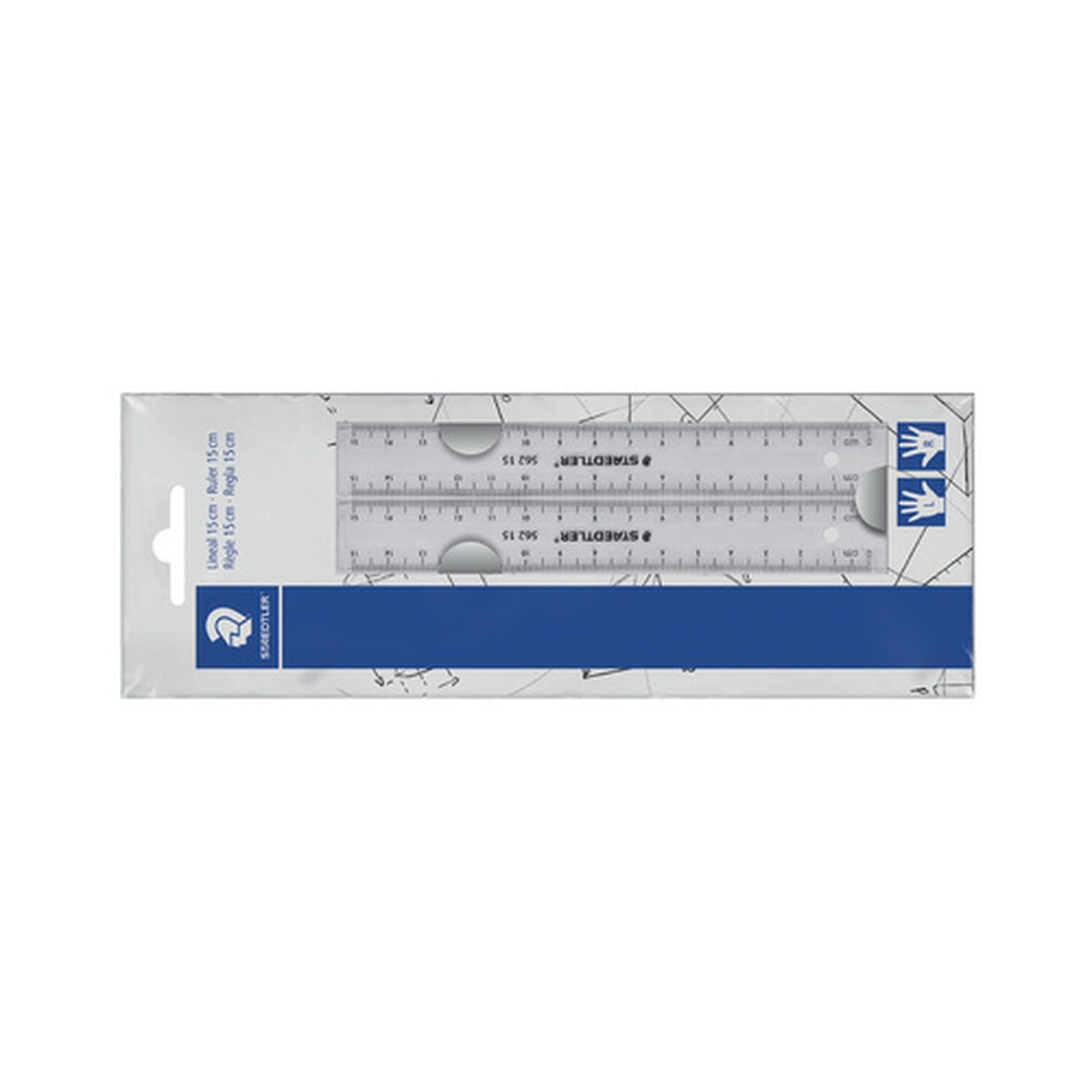 STAEDTLER Kit de règles plates, 150 mm, en plastique