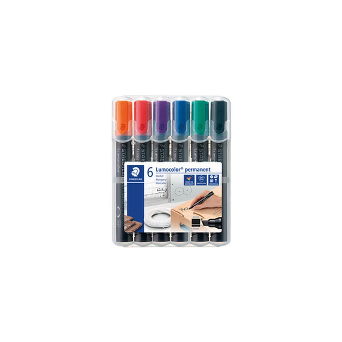 STAEDTLER Marqueur permanent 350 Lumocolor, étui de 6