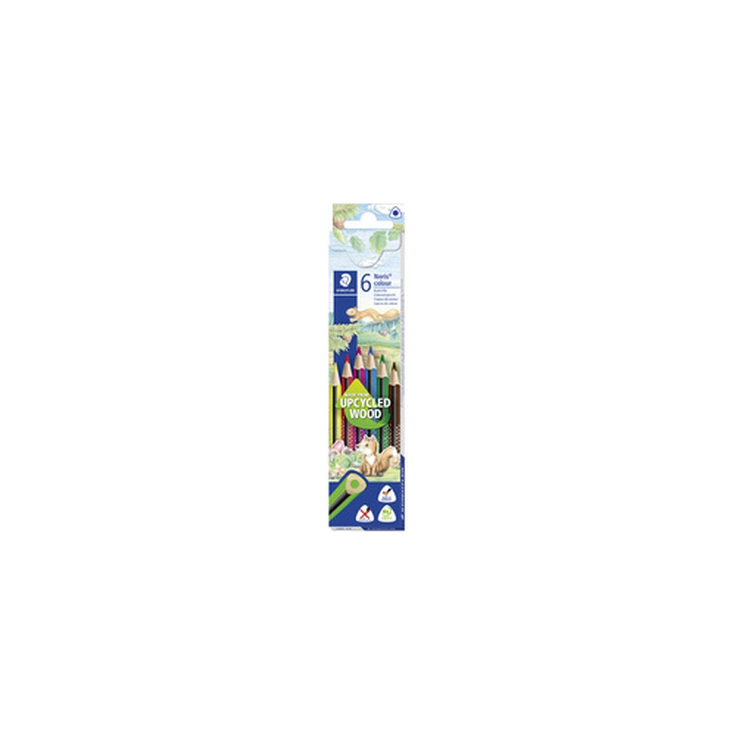 STAEDTLER Crayon de couleur Noris colour, étui carton de 6