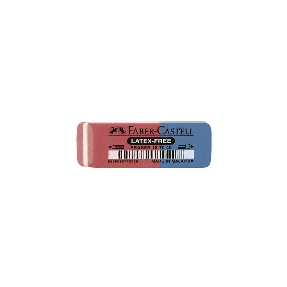 FABER-CASTELL Gomme combinée en caoutchouc 7070-40, rouge /