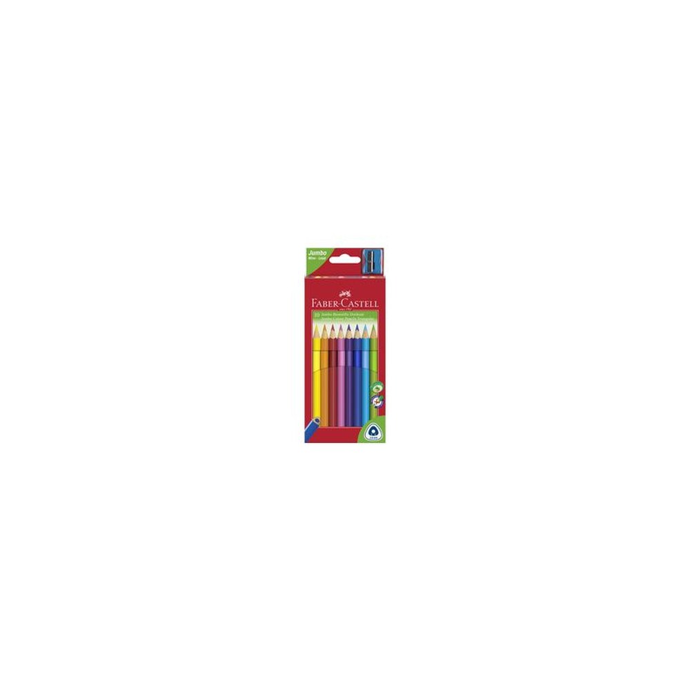 FABER-CASTELL Crayons de couleur Jumbo triangulaire, 10 étui