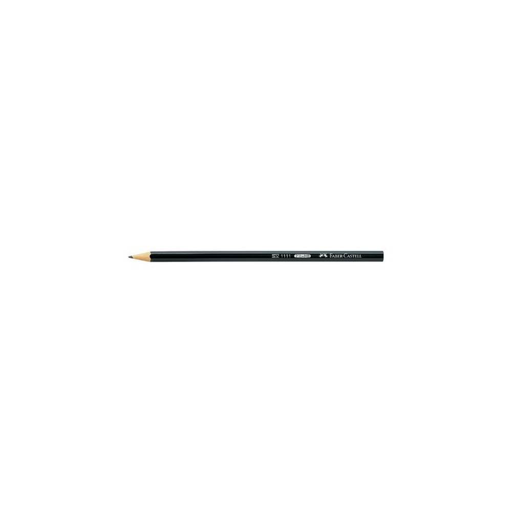 FABER-CASTELL Crayon 1111, hexagonal, degré de dureté: 2B